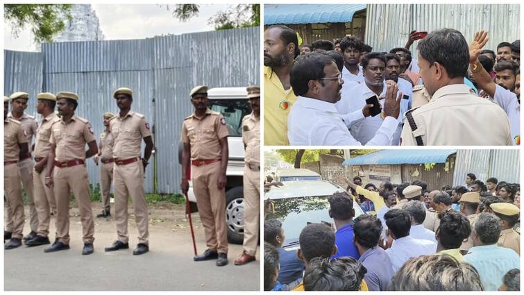 Vikravandi by election pmk people and police adsp clash நானும் மதுர காரண்டா... சீறிய ஏடிஎஸ் பி... பதற்றமான விக்கிரவாண்டி... நடந்தது என்ன?