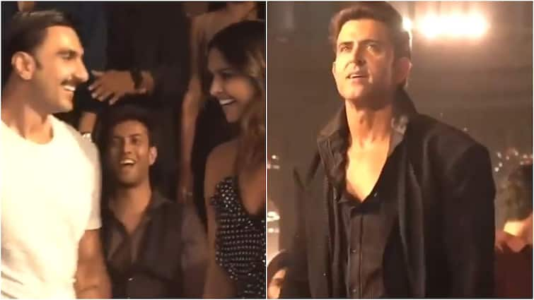 Ranveer Singh Kisses Deepika Padukone Dances Hrithik Roshan Unseen Video Fighter Set Ranveer Singh Kisses Deepika Padukone, Dances To Hrithik Roshan’s Ek Pal Ka Jeena In A BTS Video From Fighter Set