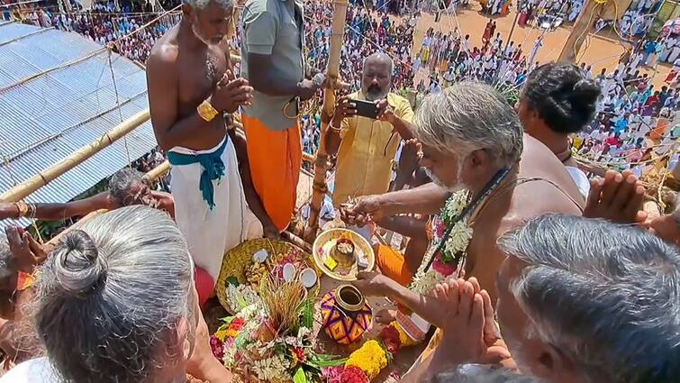 Dindigul news Arulmigu Sri Muthalamman temple Kumbabishekam festival in Naththam - TNN நத்தத்தில் வெகு விமரிசையாக நடைபெற்ற அருள்மிகு ஶ்ரீ முத்தாலம்மன் திருக்கோயில் கும்பாபிஷேக விழா