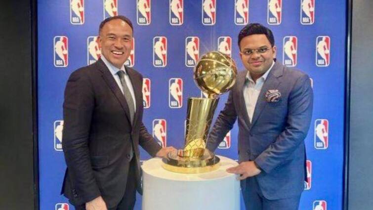 bcci secretary jay shah meets nba deputy commissioner mark tatum teases future collaboration अमेरिकी लीग NBA के उपायुक्त से मिले BCCI सचिव जय शाह, क्रिकेट को लोकप्रिय बनाने की मुहिम तेज!