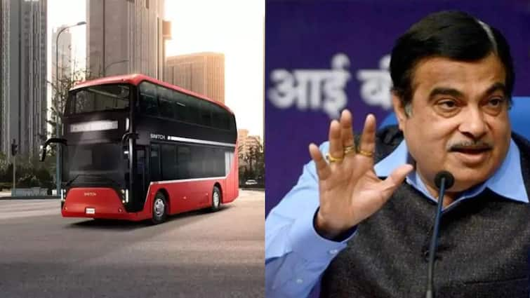 new executive electric bus of 132 seater Will flights from Delhi to Jaipur be stopped  Nitin Gadkari union minister statement on closing of diesel buses Executive Electric Bus: क्या बंद हो जाएगी दिल्ली से जयपुर की फ्लाइट? नितिन गडकरी ने कर दिया बड़ा खुलासा