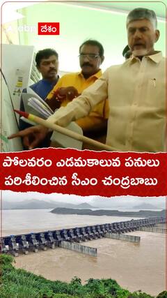పోలవరం ఎడమకాలువ పనులు పరిశీలించిన సీఎం చంద్రబాబు