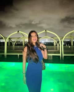 Neha Malik PHOTO: બ્લૂ બોડીકોન ડ્રેસમાં નેહા મલિકે કેમેરા સામે આપ્યા ગ્લેમરસ પોઝ