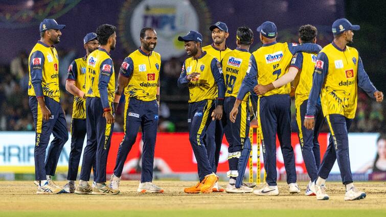 TNPL Nellai Royal Kings beat Salem by 3 wickets TNPL 2024: SS vs NRK: சேலம் அணியை 3 விக்கெட் வித்தியாசத்தில் வீழ்த்தி நெல்லை ராயல் கிங்ஸ் அணி வெற்றி.