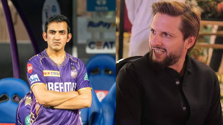 Shahid Afridi reaction on Gautam Gambhir becoming head coach of Indian cricket team पाकिस्तान से गौतम गंभीर के लिए 'जानी दुश्मन' ने भेजा संदेश, जानें टीम इंडिया का हेड कोच बनने पर क्या कहा