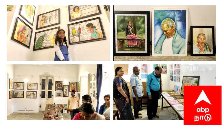 Mayiladuthurai tharangambadi Ziegenbalg home art exhibition TNN சீகன்பால்குவை சூரிய ஒளிக் கதிர்களால் வரைந்து அசத்திய ஆசியாவின் முதல் சூரிய ஒளி ஓவியர்...!