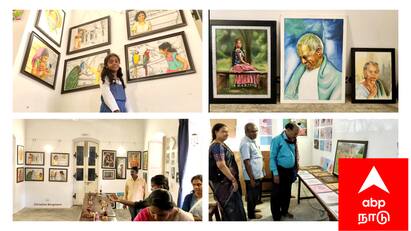 Mayiladuthurai tharangambadi Ziegenbalg home art exhibition TNN சீகன்பால்குவை சூரிய ஒளிக் கதிர்களால் வரைந்து அசத்திய ஆசியாவின் முதல் சூரிய ஒளி ஓவியர்...!