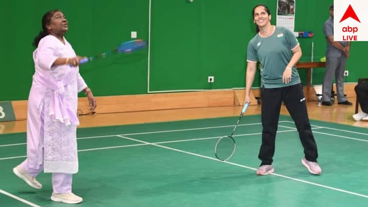 India President Draupadi Murmu plays badminton with Saina Nehwal get to know