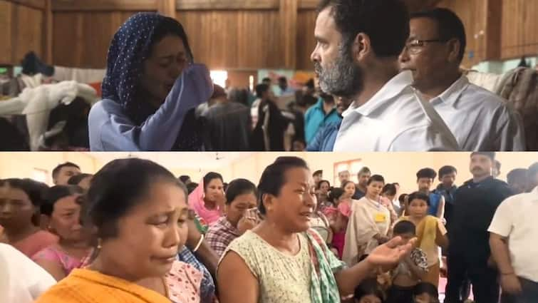 Rahul Gandhi shared video of Manipur violence after his visit woman says we want to go our home Manipur: कहीं जलाए जा रहे घर तो कहीं हो रहा बम विस्फोट, महिला बोली- हम घर जाना चाहते हैं; राहुल गांधी ने शेयर किया मणिपुर का वीडियो