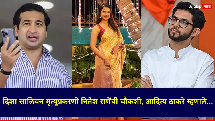 Disha Salian Case Investigation of Nitesh Rane in Disha Salian death case Aditya Thackeray gave the first reaction Disha Salian Case: दिशा सालियन मृत्यूप्रकरणी नितेश राणेंची चौकशी; आदित्य ठाकरेंनी दिली पहिली प्रतिक्रिया, म्हणाले...