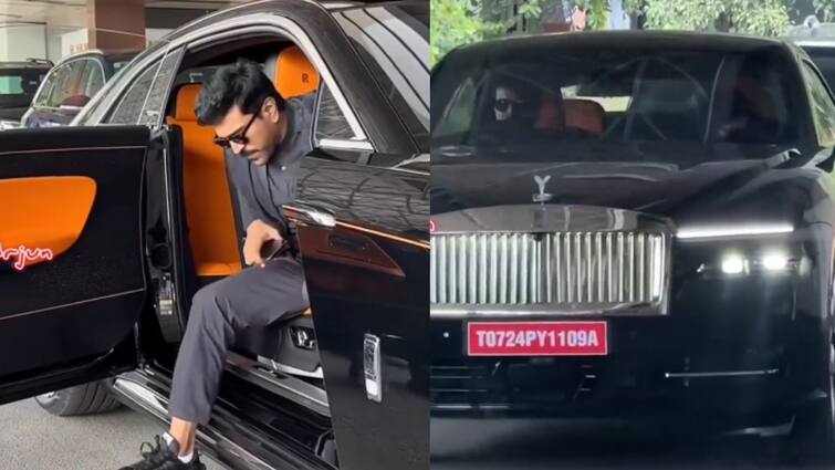 actor ram charan new rolce royce spectre car worth 7.5 crore Ram Charan :  நடிகர் ராம் சரண் வாங்கிய புதிய ரோல்ஸ் ராய்ஸ் கார்...எத்தனை கோடி தெரியுமா?