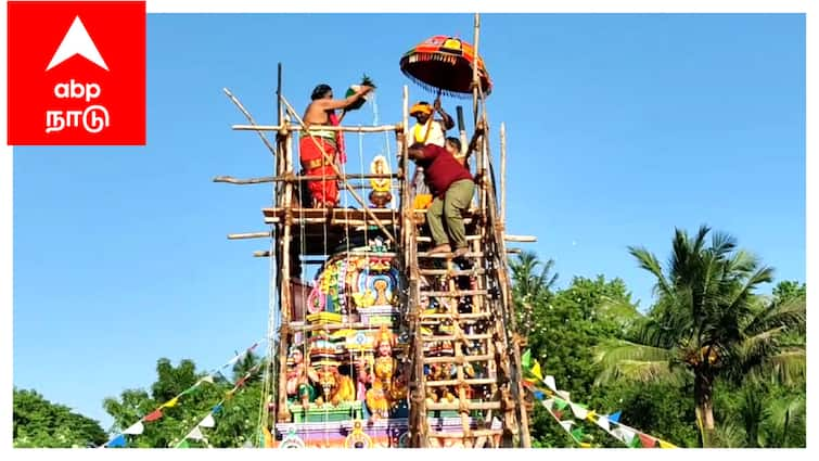 Mayiladuthurai thiruvizhanthur thooputheru therisooli kaliyamman temple Kumbabishegam festival - TNN 200 ஆண்டுகள் பழமையான மயிலாடுதுறை தோப்பு தெரு திரிசூலி காளியம்மன் கோயில் மகா கும்பாபிஷேகம் விழா...!