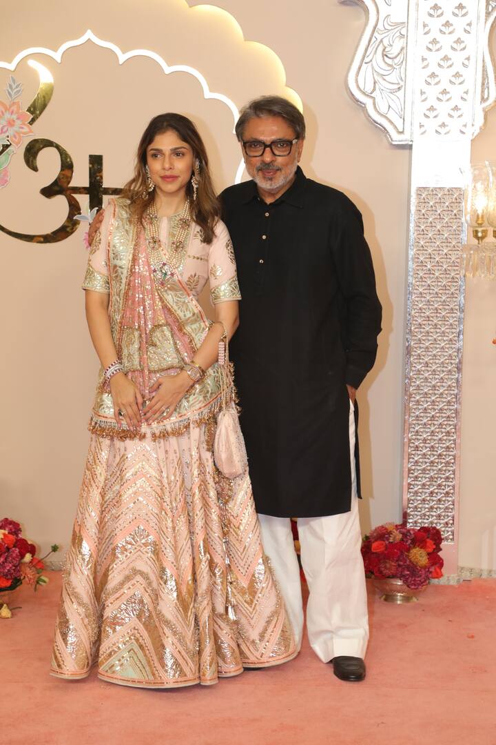 Sanjay Leela Bhansali arrived with niece Sharmin.