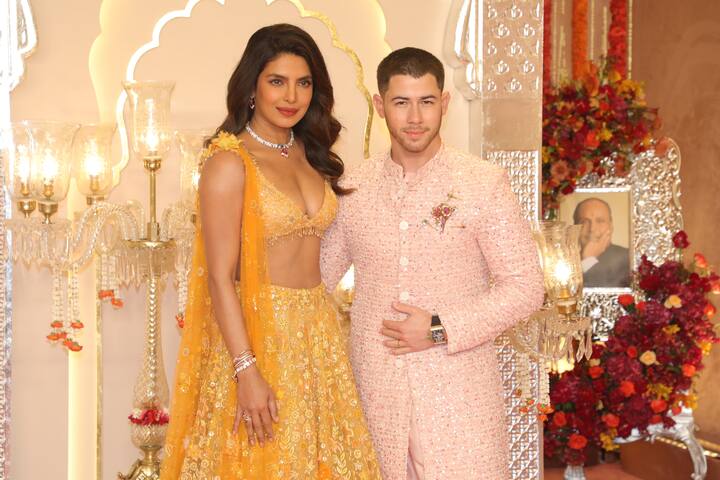 বিদেশ থেকে উড়ে এসেছেন এই বিয়ের খাতিরেই। ক্যামেরার সামনে আসার আগে তাঁরা ঠিক করে দিলেন একে অপরের পোশাক। ক্যামেরার সামনে শুধু পোশাকের জোরে নয়, রসায়নেও নজর কাড়লেন প্রিয়ঙ্কা চোপড়া ও নিক জোনাস।