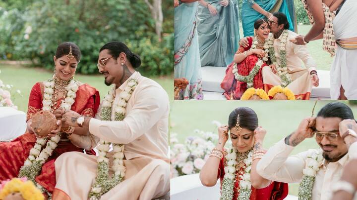 Varu Nicholai Wedding : இணையத்தில் வரு - நிக்கோலாய் திருமண புகைப்படங்கள் வைரலாகி வருகிறது.