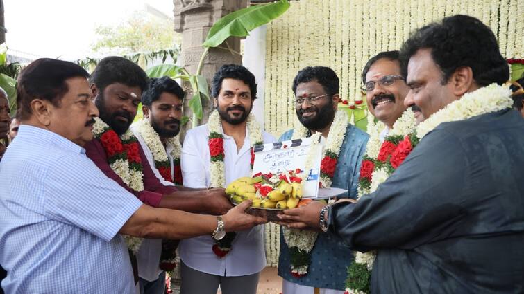 Karthi sardar 2 directed by p s mithran shoot begins today Sardar 2 : தொடங்கியது கார்த்தியின் சர்தார் 2 படப்பிடிப்பு