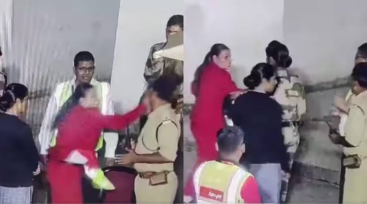 jaipur-airport-video-viral-spicejet-airline-female-worker-slapped-cisf-officer-at-jaipur-airport-says-also-accused-of-harassment ਮਹਿਲਾ ਕਰਮਚਾਰੀ ਨੇ CISF ਜਵਾਨ ਨੂੰ ਜੜ'ਤਾ ਥੱਪੜ, ਜਿਨਸੀ ਸੋਸ਼ਣ ਦਾ ਲਾਇਆ ਦੋਸ਼, ਵੀਡੀਓ ਵਾਇਰਲ, ਜਾਣੋ ਪੂਰਾ ਮਾਮਲਾ