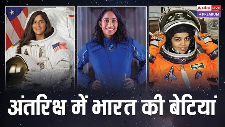 Indian Astronaut in Space Kalpana Chawla Sunita Williams Shirsha Bandla Achievements Career Education how to become astronaut abpp कभी कागज का प्लेन उड़ाने वाली भारत की इन बेटियों ने अंतरिक्ष में फहराया परचम, ‘नारी शक्ति’ के नाम हैं कई रिकॉर्ड