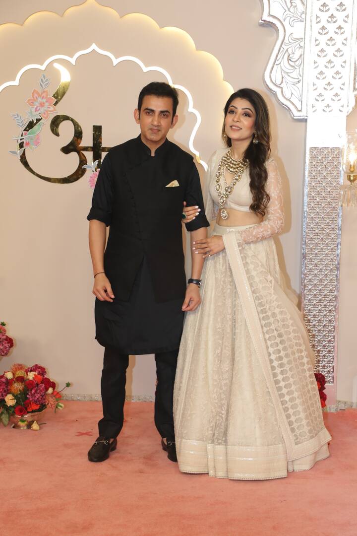 Gautam Gambhir with his wife Natasha.