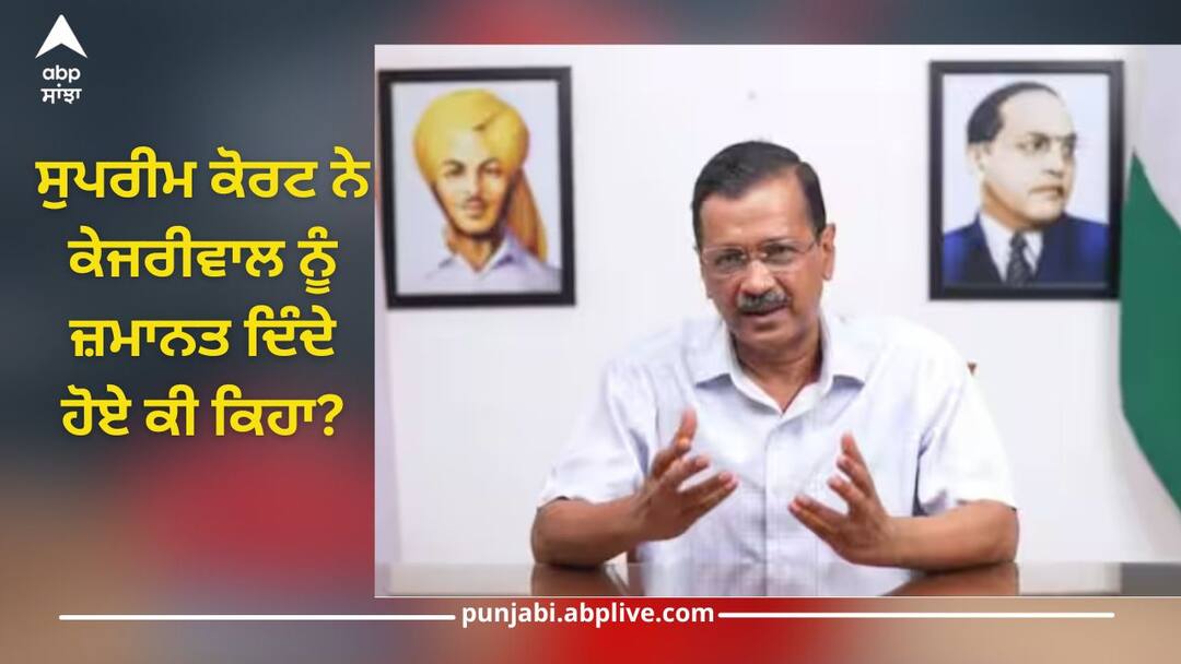 Arvind Kejriwal News: '90 ਦਿਨ ਜੇਲ 'ਚ ਰਹੇ, ਆਜ਼ਾਦੀ ਦਾ ਅਧਿਕਾਰ ਪਵਿੱਤਰ...', ਸੁਪਰੀਮ ਕੋਰਟ ਨੇ ਕੇਜਰੀਵਾਲ ਨੂੰ ਜ਼ਮਾਨਤ ਦਿੰਦੇ ਹੋਏ ਕੀ ਕਿਹਾ? delhi excise policy scam arvind kejriwal gets bail against ed arrest money laundering case details inside Arvind Kejriwal News: '90 ਦਿਨ ਜੇਲ 'ਚ ਰਹੇ, ਆਜ਼ਾਦੀ ਦਾ ਅਧਿਕਾਰ ਪਵਿੱਤਰ...', ਸੁਪਰੀਮ ਕੋਰਟ ਨੇ ਕੇਜਰੀਵਾਲ ਨੂੰ ਜ਼ਮਾਨਤ ਦਿੰਦੇ ਹੋਏ ਕੀ ਕਿਹਾ?