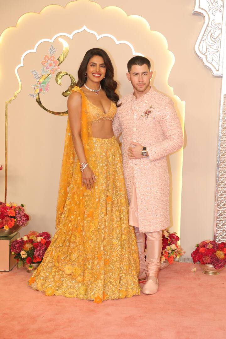 Priyanka Chopra and Nick Jonas pose for the paps,