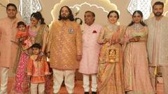 Anant Ambani-Radhika Merchant Wedding: Ambanis Pose For Perfect Family Photo As Baraat Arrives