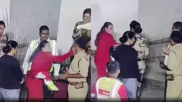 Another video of CISF slapping came to light, now the airline staff slapped the jawan... CISF ਨਾਲ ਇਕ ਹੋਰ ਥੱਪੜ ਦੀ VIDEO ਆਈ ਸਾਹਮਣੇ, ਹੁਣ ਏਅਰਲਾਈਨ ਕਰਮੀ ਨੇ ਜਵਾਨ ਨੂੰ...