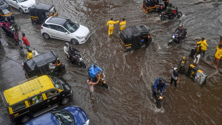 Kids Seen Swimming Outside Oberoi Mall In Flooded Mumbai: Watch