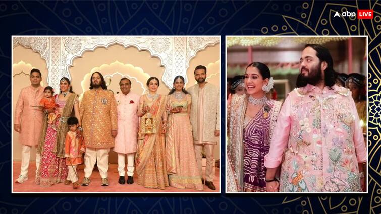 Anant ambani radhika merchant wedding shubh lagan celebs attended ambani family look Anant Radhika Wedding: शादी के बंधन में बंधे अनंत अंबानी और राधिका मर्चेंट, जानें ग्रैंड वेडिंग में आज क्या-क्या हुआ?