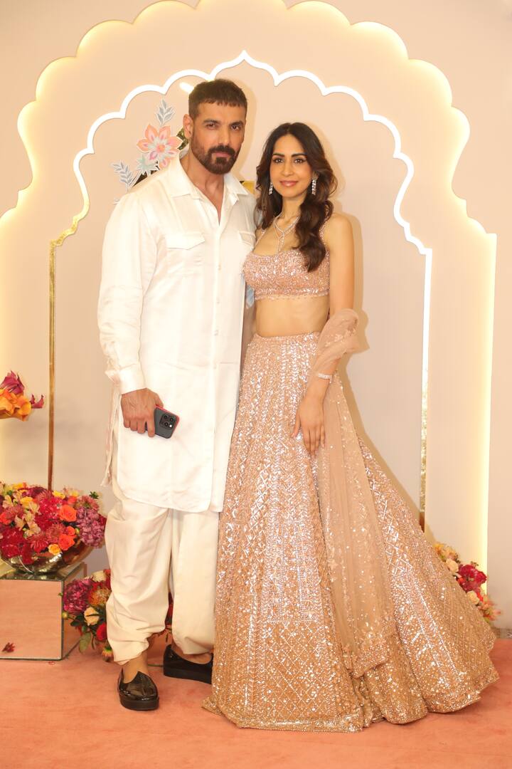 John Abraham with his wife Priya Runchal.