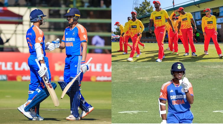 india creates history second time win t20 match by 10 wickets ind vs zim fourth t20i match shubhman gill yashasvi jaiswal IND vs ZIM: भारत ने टी20 क्रिकेट में रचा इतिहास, दूसरी बार 10 विकेट से जीता मैच; जिम्बाब्वे बुरी तरह पस्त