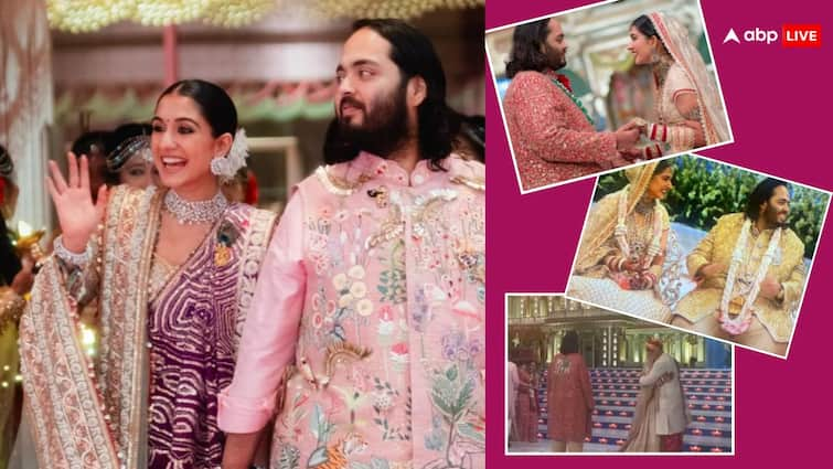 Anant Ambani Radhika merchant Wedding Jaimala Phere Sindoordan First Dance See all Videos Here Watch: जयमाला पहनाते ही जमकर नाचे, हाथ थामे लिए फेरे, देखें अनंत-राधिका की ड्रीमी वेडिंग के अनसीन Video