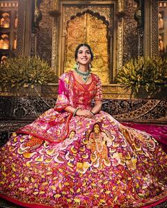 Radhika Merchant Wears Lehenga Symbolising Her Union With Anant Ambani For Shubh Aashirwad; PICS