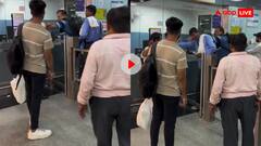 मेट्रो स्टेशन पर झगड़ा सुलझाने पहुंचे शख्स को ही पड़ गया थप्पड़, वीडियो हुआ वायरल