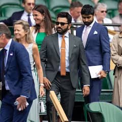 Photos: વિમ્બલડન જોવા પહોંચ્યો રોહિત શર્મા, સૂટ અને કાળા ચશ્મામાં લૂંટી મહેફિલ