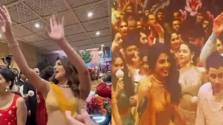 Priyanka Chopra Dances To Chikni Chameli, Mujhse Shadi Karogi  At Anant Ambani Radhika Merchant Wedding Priyanka Chopra Dances To Chikni Chameli, Mujhse Shadi Karogi As Part Of Anant Ambani's Brigade