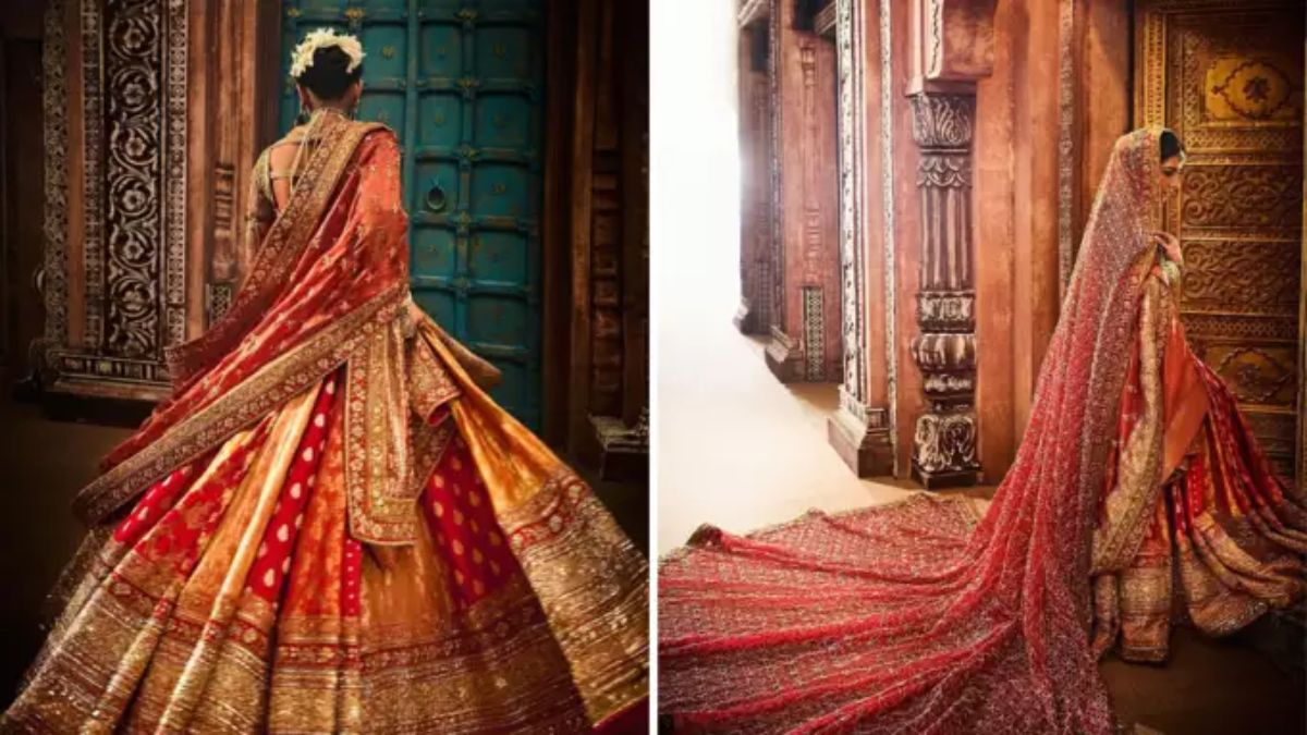 Fashion : वडील कोट्याधीश..सासरे अब्जाधीश, सोन्याचा लेहेंगा घालून..सोन्याच्या पावलांनी आली अंबानींची सून 'राधिका', किंमत वाचून थक्क व्हाल