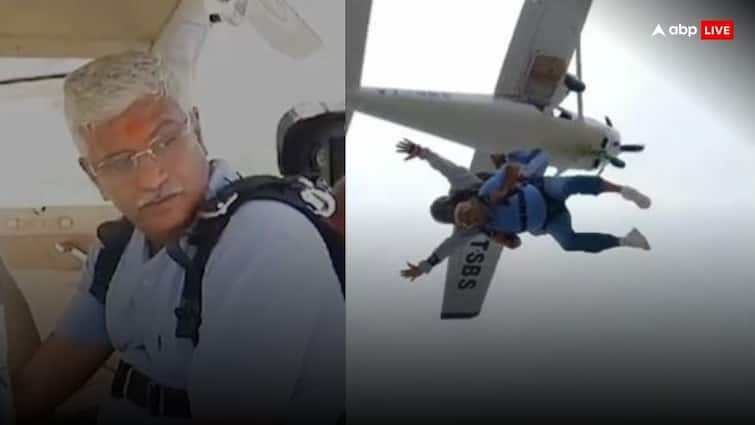 World First Skydiving Day Union Minister jumped from a flying plane Maza Aa Gaya गजेंद्र सिंह शेखावत ने अचानक क्यों लगा दी हवाई जहाज से छलांग? जानें वजह, वीडियो हो रहा वायरल