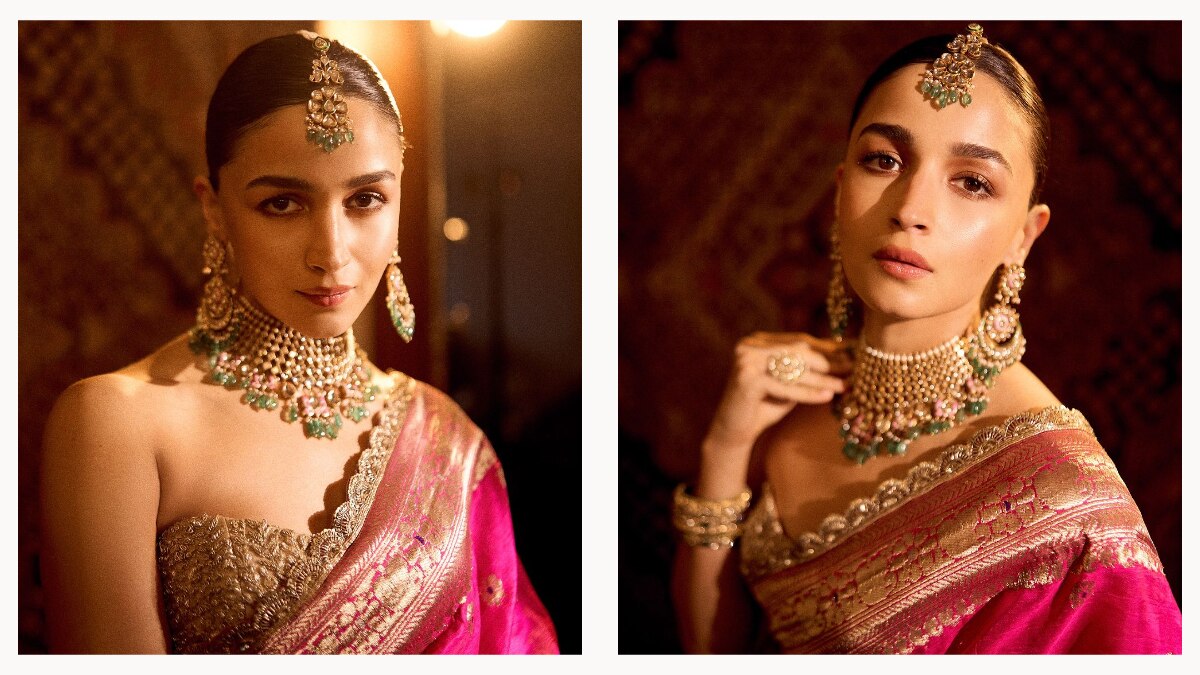 Alia Bhatt Shines In Her Traditional Look At The Grand Ambani-Merchant Wedding