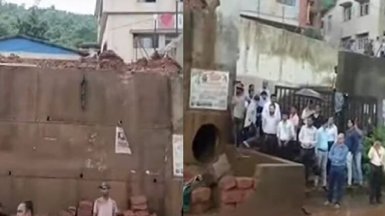 Chiplun news College wall collapsed one student died Ratnagiri rain मुसळधार पावसाने चिपळूणमधील कॉलेजची संरक्षक भिंत कोसळली, दुर्घटनेत विद्यार्थ्यांचा मृत्यू