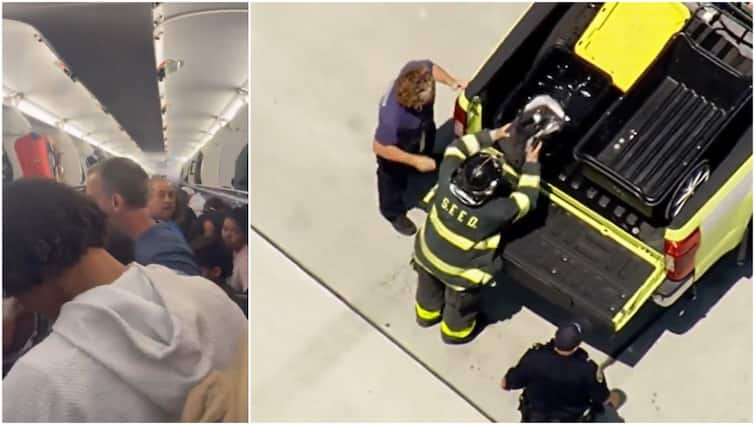 American Airlines Flight Fire Laptop Video American Airlines Flight Evacuated After Crew Detects Smoke. Check Out How The Fire Started: Video