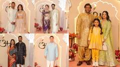 Anant Radhika Wedding : அம்பானி வீட்டு விஷேசத்தில் சங்கமித்த பிரபலங்கள்!