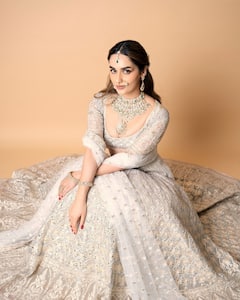 Manushi Chillar Wears A Nath With Her Silver Lehenga For Anant-Radhika's Wedding; SEE PICS