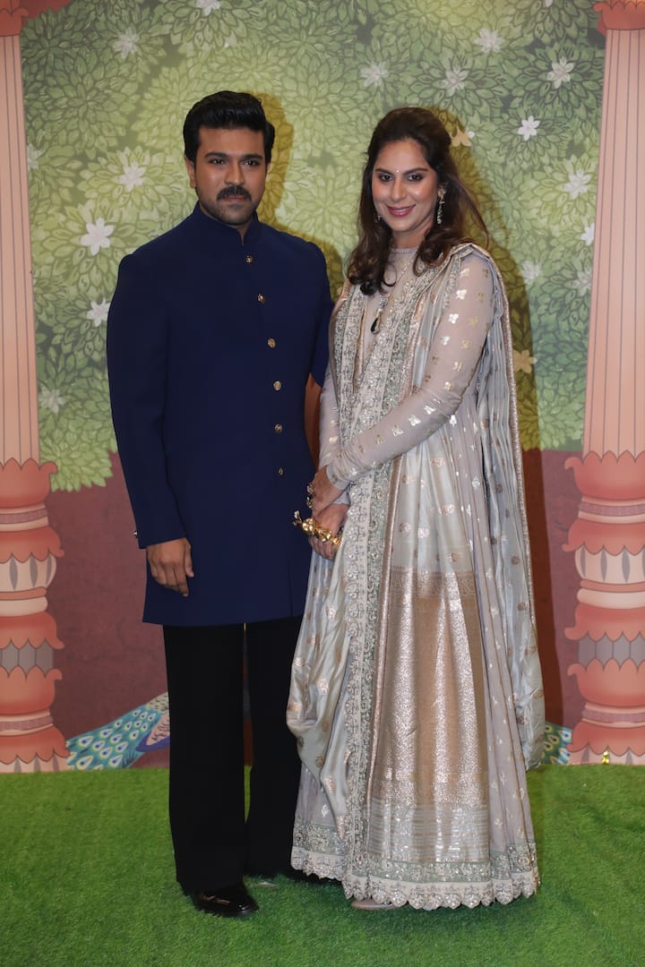 Ram Charan with his wife Upasana.