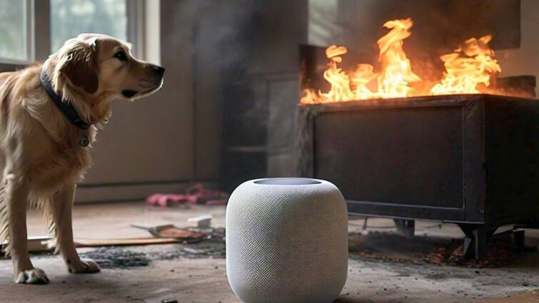 Apple Homepod rescue Family life pet dog house sets on fire Kitchen know detail here Apple का ये गैजेट किसी सुपर हीरो से कम नहीं! बेजुबान जानवर समेत ऐसे बचाई पूरे घर की जान