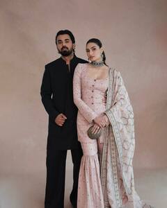 Athiya Shetty Styles A Blush Pink Suit To Complement KL Rahul’s All-Black Look, PICS