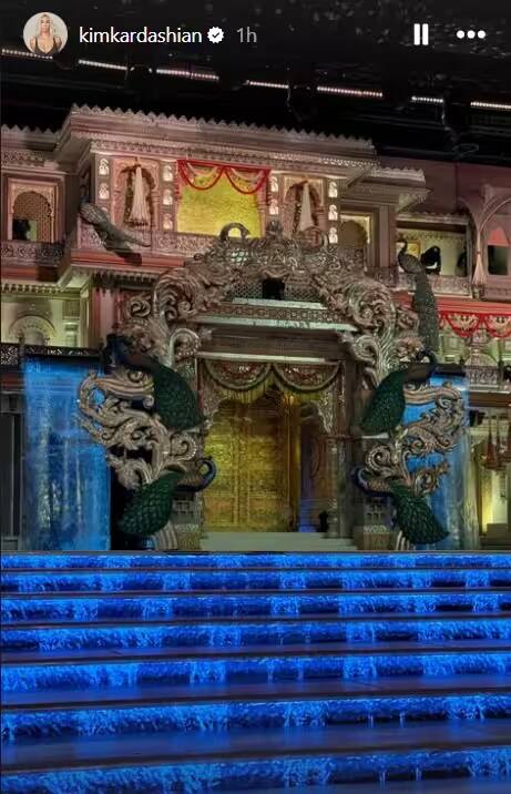 હવે કિમે તેના ઇન્સ્ટાગ્રામ એકાઉન્ટ પર આ લગ્નની ઘણી તસવીરો શેર કરી છે. જેમાં તેણે અનંતના લગ્નમાં કરાયેલા શણગારની ઝલક બતાવી હતી.