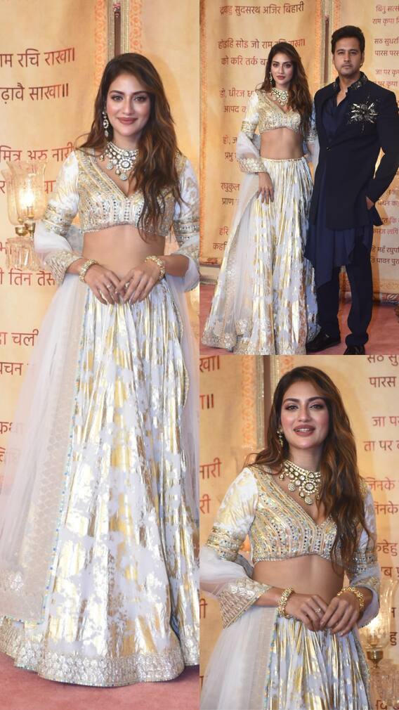 पति संग अनंत-राधिका की रिसेप्शन में पहुंची नुसरत, लहंगे में लगीं बेहद खूबसूरत