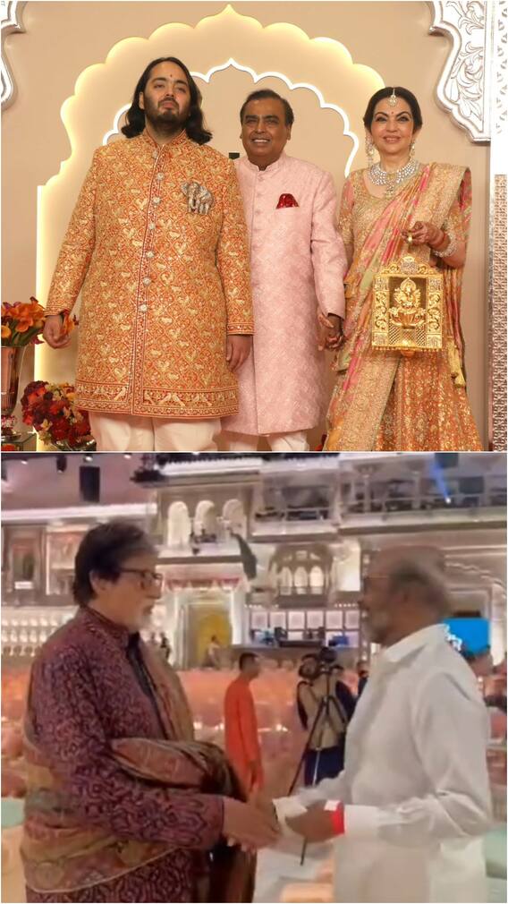 అమితాబ్‌ కాళ్లకు నమస్కరించిన రజనీకాంత్‌ - మురిసిపోతున్న ఫ్యాన్స్‌