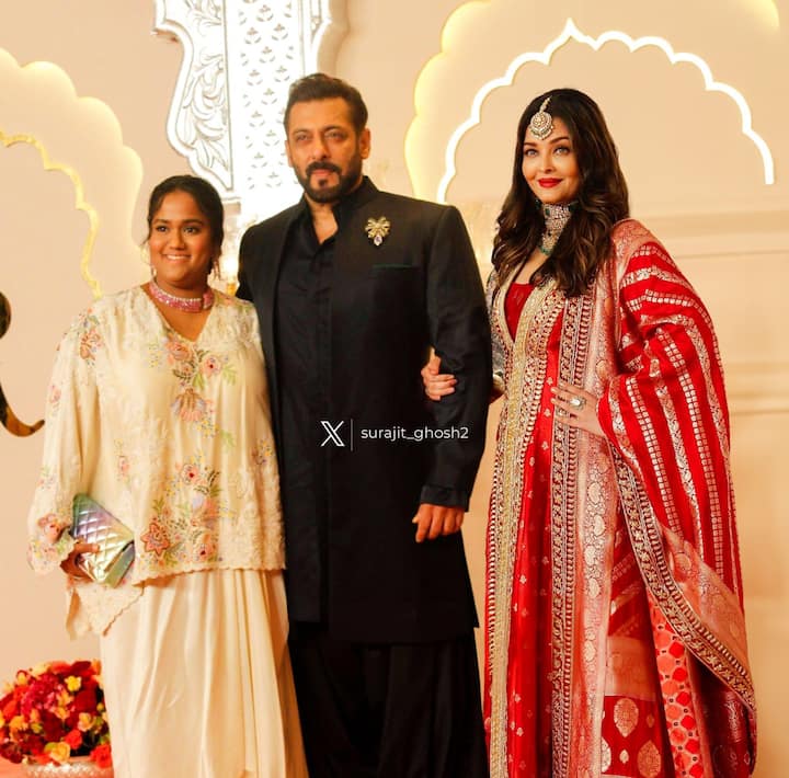 aishwarya rai did not posed with salman khan at anant ambani wedding know  reality of viral photo | ऐश्वर्या राय ने अभिषेक बच्चन से अलग होने की खबरों  के बीच दिया सलमान